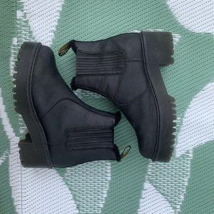 Dr Martens Rometty Faux Fur Leather Chelsea Boots - 8